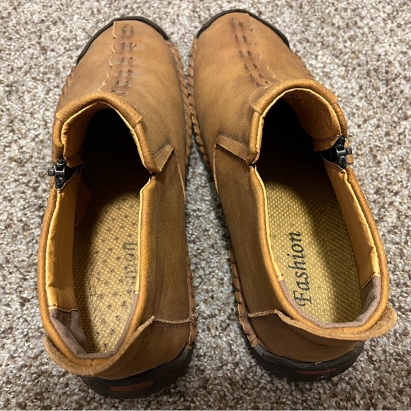 Kaegreel Vintage Hand Stitch Leather Casual Boots main image 8